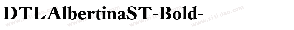 DTLAlbertinaST-Bold字体转换