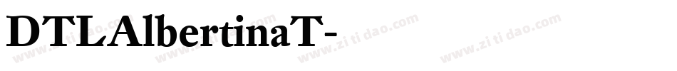 DTLAlbertinaT字体转换