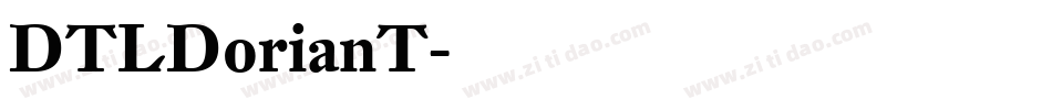 DTLDorianT字体转换