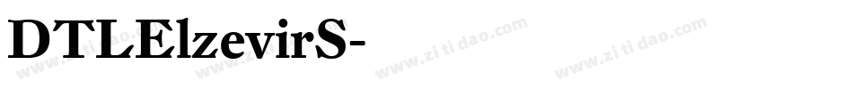 DTLElzevirS字体转换