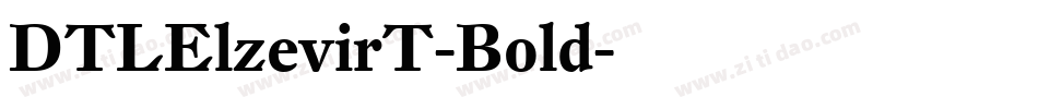 DTLElzevirT-Bold字体转换