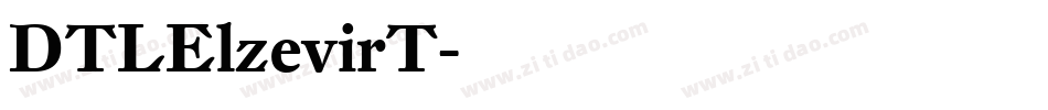 DTLElzevirT字体转换