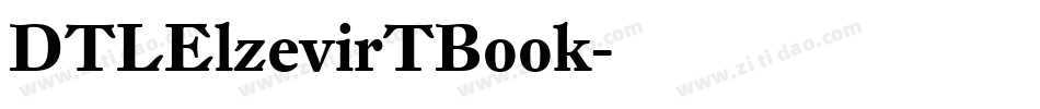 DTLElzevirTBook字体转换