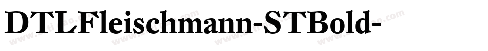 DTLFleischmann-STBold字体转换