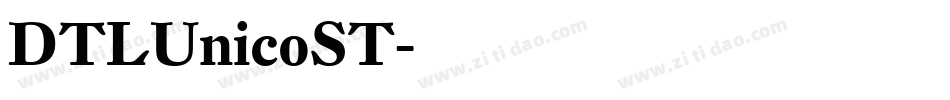 DTLUnicoST字体转换