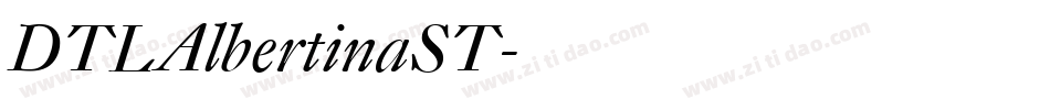 DTLAlbertinaST字体转换