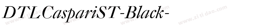 DTLCaspariST-Black字体转换
