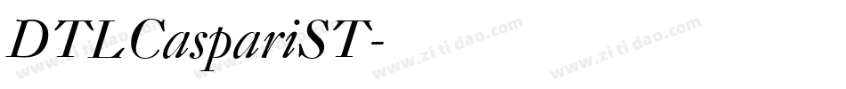 DTLCaspariST字体转换