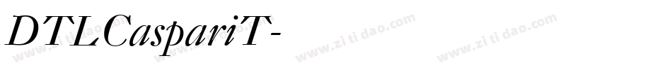DTLCaspariT字体转换