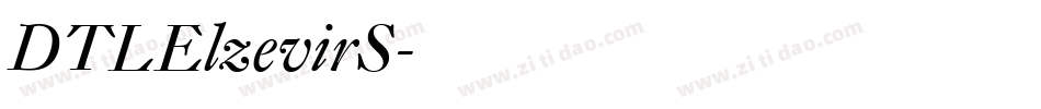 DTLElzevirS字体转换