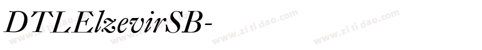 DTLElzevirSB字体转换