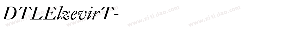 DTLElzevirT字体转换