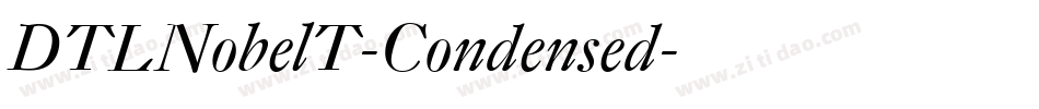 DTLNobelT-Condensed字体转换