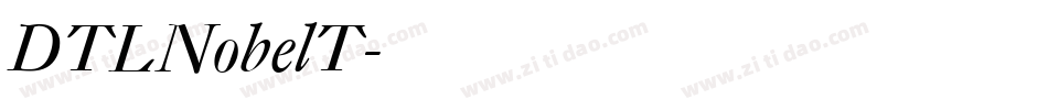 DTLNobelT字体转换