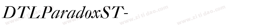DTLParadoxST字体转换