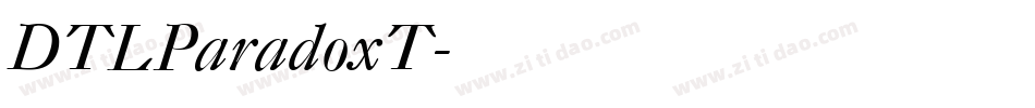 DTLParadoxT字体转换