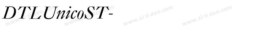 DTLUnicoST字体转换