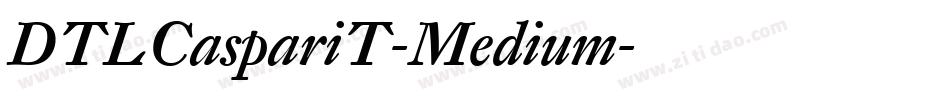DTLCaspariT-Medium字体转换