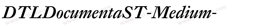 DTLDocumentaST-Medium字体转换