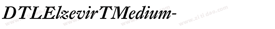 DTLElzevirTMedium字体转换