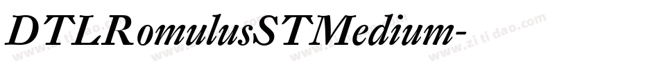 DTLRomulusSTMedium字体转换