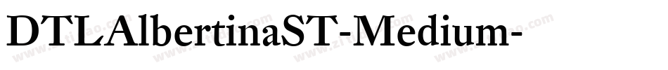 DTLAlbertinaST-Medium字体转换