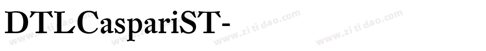 DTLCaspariST字体转换