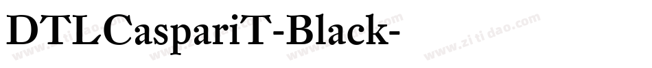 DTLCaspariT-Black字体转换