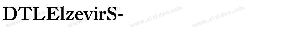 DTLElzevirS字体转换