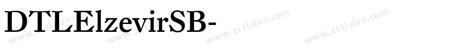 DTLElzevirSB字体转换