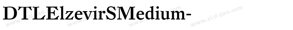 DTLElzevirSMedium字体转换