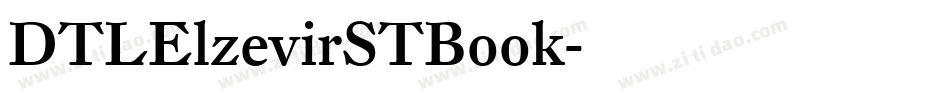 DTLElzevirSTBook字体转换