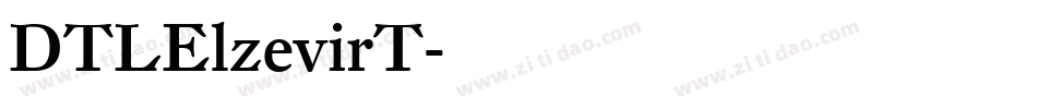 DTLElzevirT字体转换