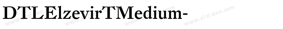 DTLElzevirTMedium字体转换
