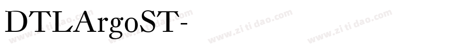 DTLArgoST字体转换