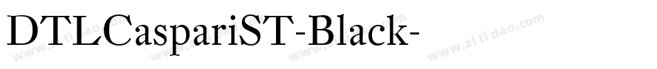 DTLCaspariST-Black字体转换