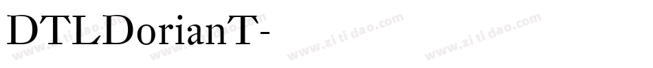 DTLDorianT字体转换