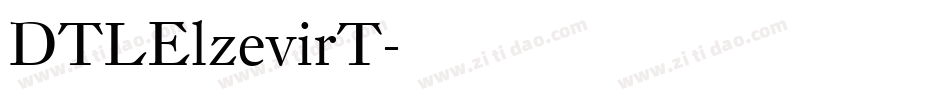 DTLElzevirT字体转换