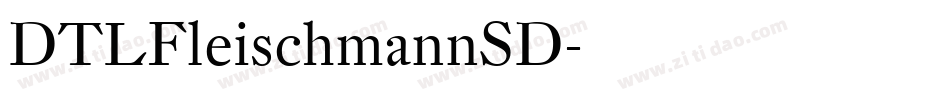 DTLFleischmannSD字体转换