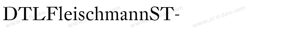DTLFleischmannST字体转换
