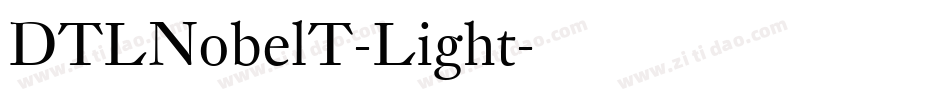 DTLNobelT-Light字体转换