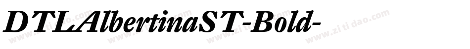 DTLAlbertinaST-Bold字体转换