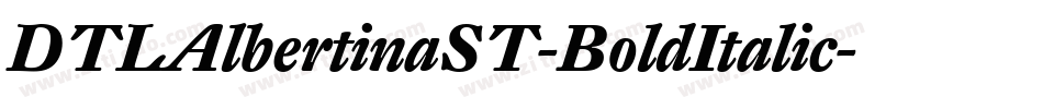 DTLAlbertinaST-BoldItalic字体转换