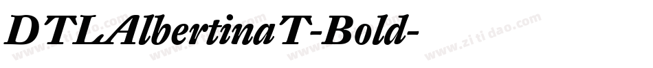 DTLAlbertinaT-Bold字体转换