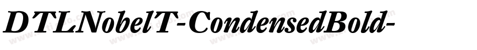 DTLNobelT-CondensedBold字体转换