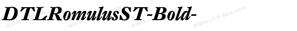 DTLRomulusST-Bold字体转换