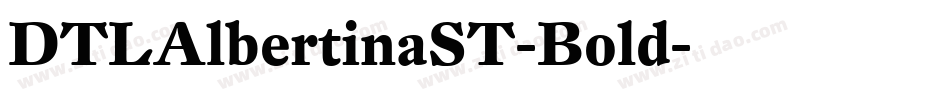 DTLAlbertinaST-Bold字体转换
