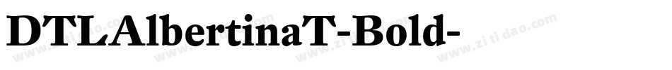 DTLAlbertinaT-Bold字体转换