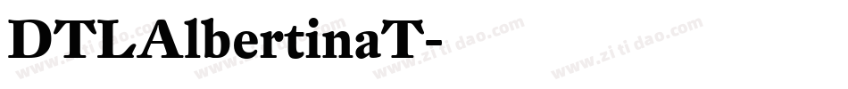 DTLAlbertinaT字体转换