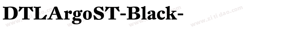DTLArgoST-Black字体转换
